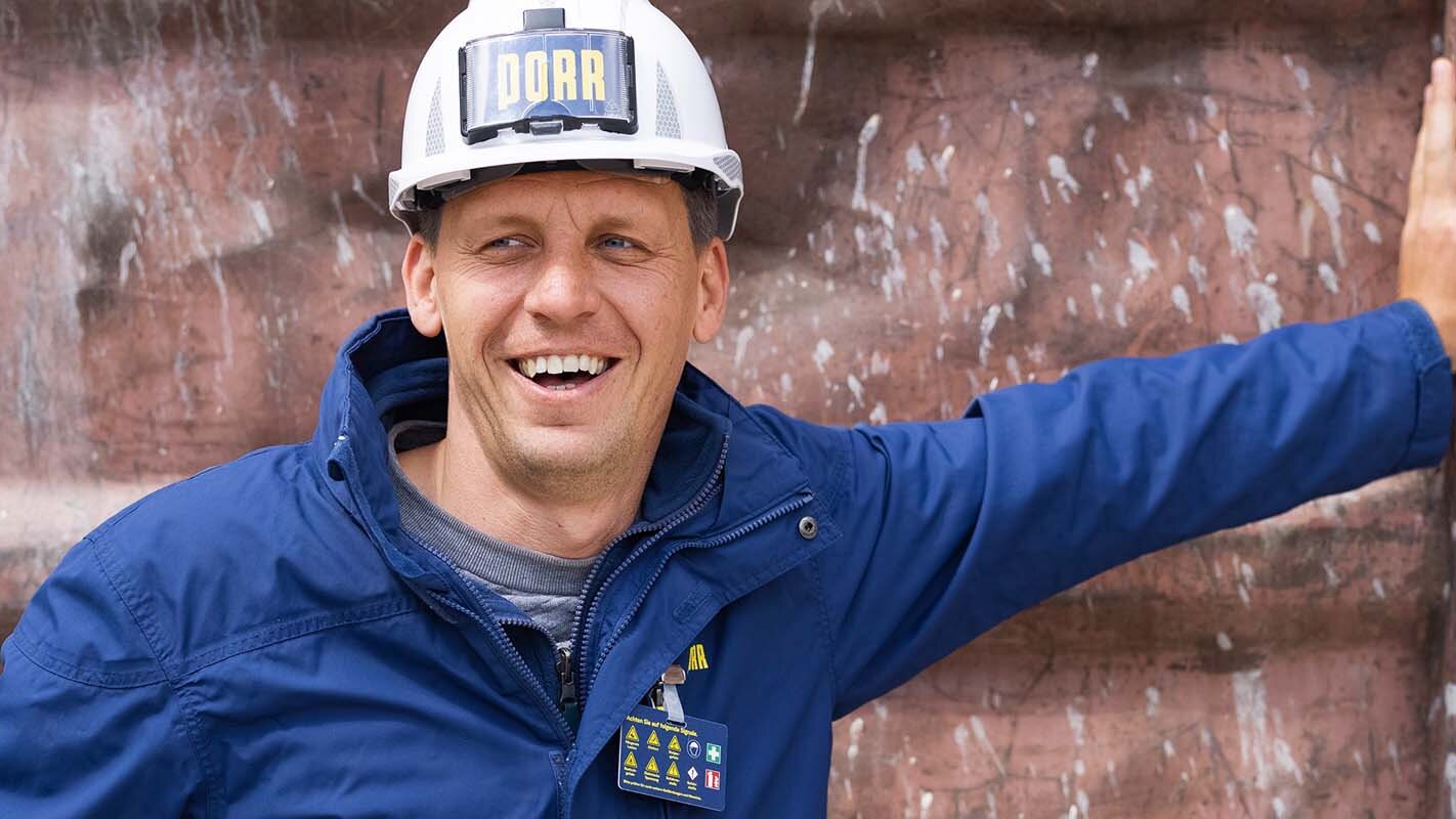 Projektleiter auf Baustelle